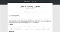 Desktop Screenshot of casinoratingcenter.com